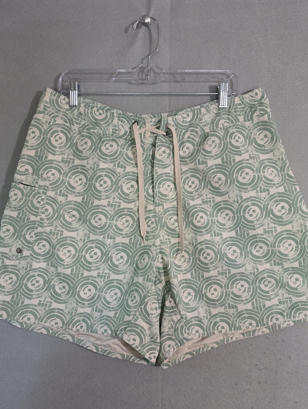 Patagonia Mens 6" Deco Blox Gary Green Paddler Board Shorts 86515 Size 36